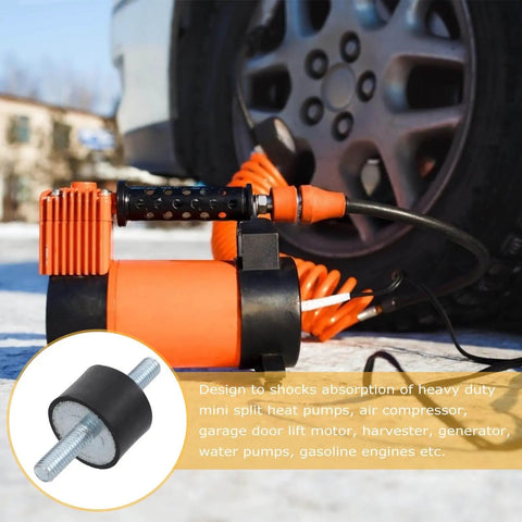 VV Type Rubber Anti Vibration Isolator Mounts Four Piece Cylindrical Shock Absorbers And Vibration Dampers shown in machinery use
