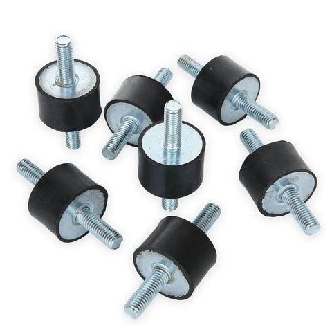 8 Pack M8 Rubber Isolator Mounts Anti Vibration Isolation Mounts With Double Stud For Air Compressors Garage Motors And Diesel Engines