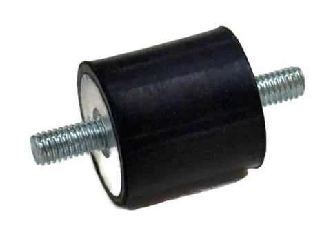 Two One Inch Rubber Vibration Mounts With M6 1.0 Fine Thread And Quarter Twenty-Eight Fine Thread For AEM Injen K And N Studs One Inch Thick