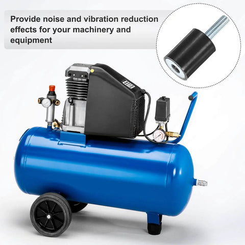 4 Pack Rubber Mounts D15mm By H20mm Vibration Isolators With M5 By 15mm Studs with air compressor