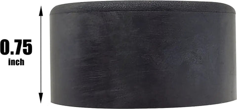 Side view of Heavy Duty Anti Vibration Foot Pad Isolator Rubber Bumpers, measuring 0.75 inch height, for Air Compressors Generators.