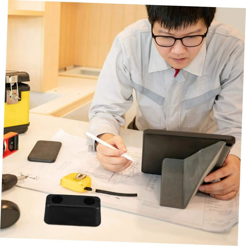 Rubber Vibration Isolation Pad For Washing Machines And Generators Heavy Duty Anti Vibration Pad on desk with tools and blueprints