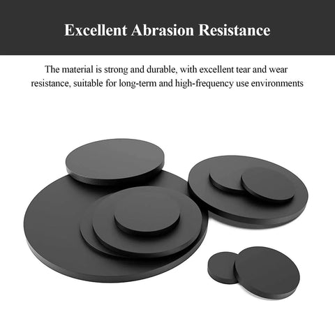 Pack Of 20 4 Millimeter Thick Rubber Round Pads For Heavy Equipment And Industrial Use Anti Vibration And Anti Slip 45 To 70 Millimeters Diameter Multipurpose Rubber Spacers For Machinery Support For Stable Operation