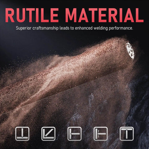 All Position Rutile E6013 Welding Rod For Carbon Steel, Three Thirty Second Inch, Five Pound Electrodes, AC DC Ready, Upgraded Rutile Core