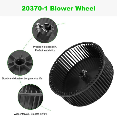 RV Air Conditioner Blower Wheel Replacement Fits Most RVs and Campervans NBK 20370-1 3313107.033 3313107033 3104887.009 385002300