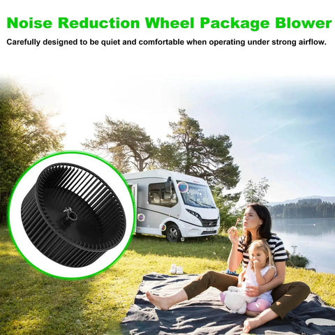 RV Air Conditioner Blower Wheel Replacement Fits Most RVs and Campervans NBK 20370-1 3313107.033, outdoor use by campervan