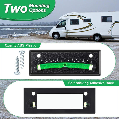 4 Pack RV Level Bubble With Graduated Scale For Precision Leveling, Easy Stick On Leveling System For RV, Camper, Trailer And Caravan, High Visibility Black Bubble Levels For Accurate Readings