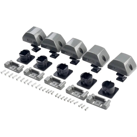 Push-button cabinet catch set for RV interiors by Amazon; six zinc-alloy cup catches with mounting bases and screws