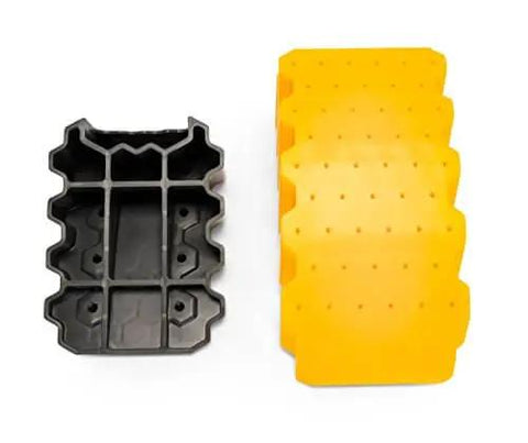 Curved Camper Leveler And Wheel Chock For RVs And Trailers Up To 30,000 Lbs By Camco, Drive On Leveling Adds Up To 4 Inches