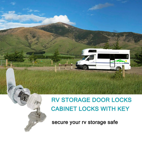 Six-Pack Tubular Cam Locks With Keys Provide Keyed-Alike Security For RV Cabinets And Trailer Doors; One-Key Operation.