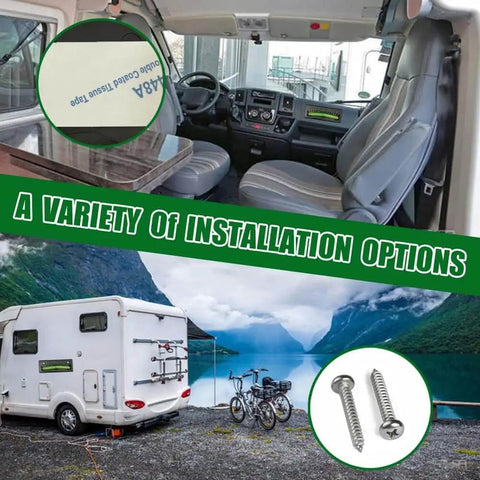 Interior and exterior usage of 2 Pack RV Leveler Bubble Leveling System For Trailers And Campers With ABS Plastic Durable Build Tilt Gauge From Minus 7 To Plus 7 Degrees Graduated Markings For Quick Easy Leveling On Any Site.