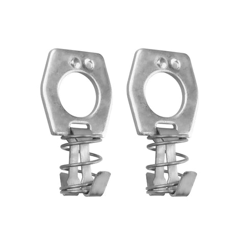 2Pcs RV Water Heater Door Latch Stainless Steel Cam Lock Replacement for RV Camper Hot Water Heater Cover Door Latch Assembly Silver