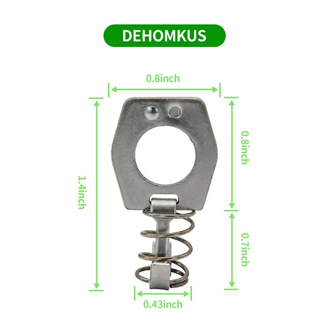 2 Pack RV Water Heater Latch Twist Cam Lock Replacement Parts For Camper RV Water Heaters, Door Latch Assembly, And Gas Bottle Cover, Durable Anti Corrosion Hardware; metal cam lock dimensions labeled