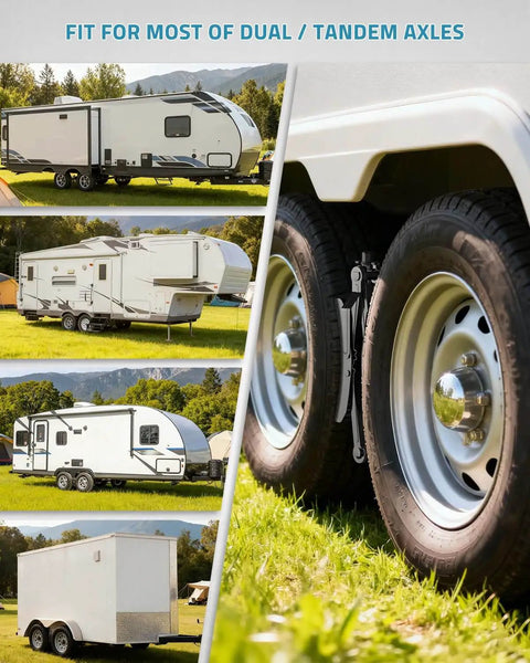Heavy Duty RV Wheel Chocks Stabilizers With X Shaped Design For Travel Trailers And Campers 2 Pack Fits 3.5 To 12 Inch Wheel Gaps Safety And Stability Paulinn