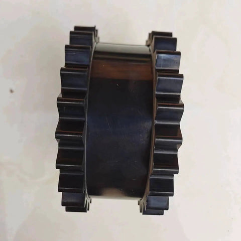 Solid Design S-Flex Sure Flex Coupling Sleeve Elastomer For Industrial Machinery, 5.06 Inch, side view of black sleeve