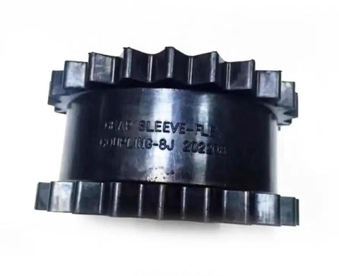 Solid Design S-Flex Sure Flex Coupling Sleeve Elastomer For Industrial Machinery, 5.06 Inch OD, side view of 8JE series sleeve