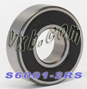 S6001-2RS Stainless Steel Sealed Bearing 12x28x8 - VXB Ball Bearings