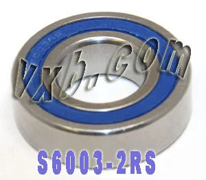 S6003-2RS Stainless Steel Bearing Sealed 17x35x10 - VXB Ball Bearings