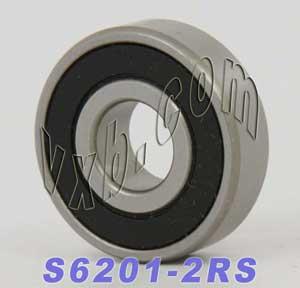 S6201-2RS Stainless Steel Bearing 12x32x10 Sealed - VXB Ball Bearings