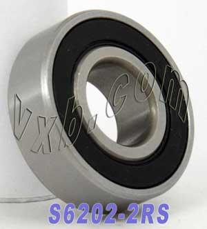 S6202-2RS Stainless Steel Bearing 15x35x11 Sealed - VXB Ball Bearings