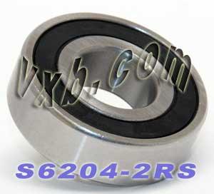 S6204-2RS Stainless Steel Bearing Sealed 20x47x14 - VXB Ball Bearings