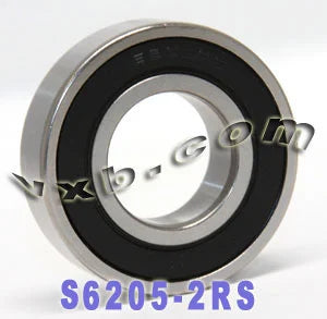 S6205-2RS Stainless Steel Sealed Bearing 25x52x15 - VXB Ball Bearings