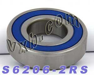 S6206-2RS Stainless Steel Bearing Sealed 30x62x16 - VXB Ball Bearings