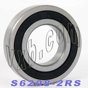 S6208-2RS Stainless Steel Bearing 40x80x18 Sealed - VXB Ball Bearings