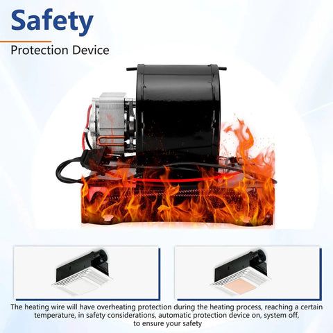 S97017063 Heater Motor Assembly Fit for 655-C shown with safety features and overheating protection during operation
