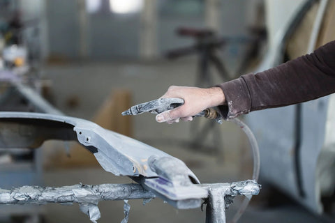 Using 60 Grit Aluminum Oxide Sand Blasting Abrasive Media 8 Pound Bag For Cabinet Systems And Handheld Blasting Guns