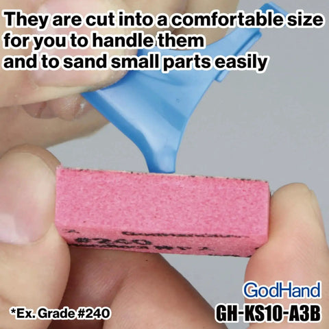 Sanding Sponge Set 34P 10mm Thick Wet Dry Assorted Grits 120 To 10000 For Models held in hand with blue plastic piece