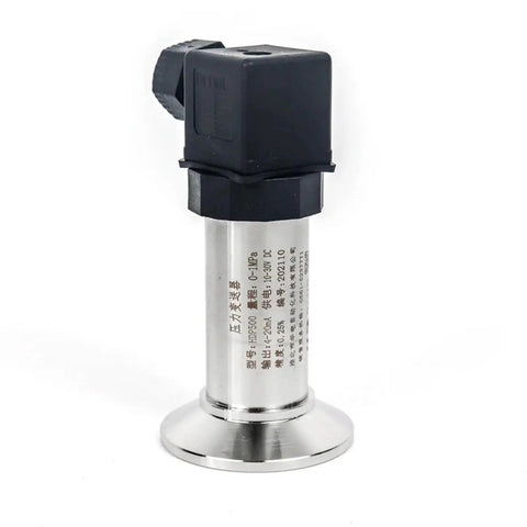 Food Industry Sanitary Diaphragm Pressure Transmitter With Flat Film Design And Quick Fit Anti Blocking Clamp 50.5mm Sensor