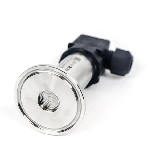 Food Industry Sanitary Diaphragm Pressure Transmitter With Flat Film Design And Quick Fit Anti Blocking Clamp 50.5mm Sensor