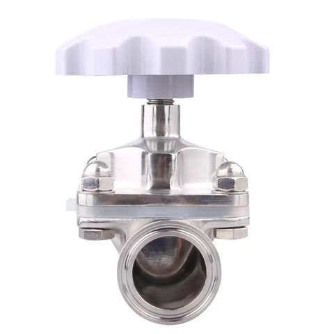 Sanitary Diaphragm Valve With Silicone Seal, Stainless Steel 316L, 1.5 Inch Tri Clamp, Top Notch Ultrapure And Sterile Fluid Handling