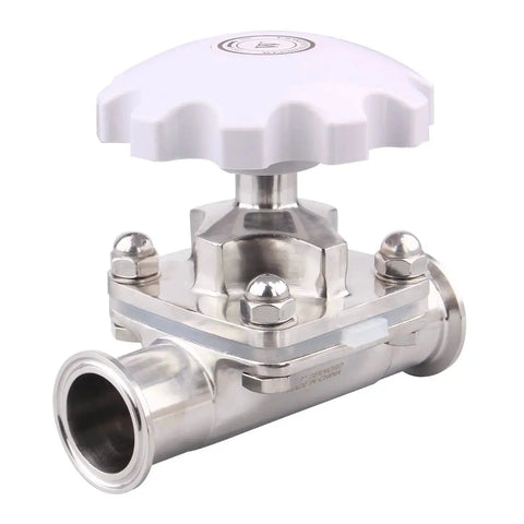 Sanitary Diaphragm Valve With Silicone Seal, Stainless Steel 316L, 1.5 Inch Tri Clamp, precision flow control by DERNORD