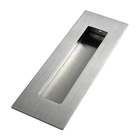 Flush Pull Two Pack Six Inch Rectangular Satin Brushed Hand Polished Chamfered Edges For A Smooth Safe Feel Free Of Sharp Edge Easy Installation