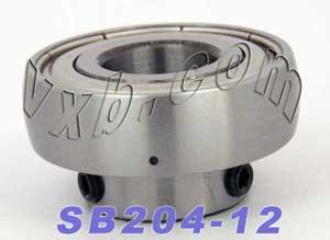 SB204-12 Bearing 3/4 inch Bore Insert Mounted Bearing