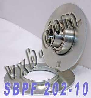 SBPF202-10 5/8 Pressed Steel Bearing 3-Bolt Flanged Mounted Bearing