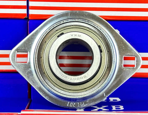 SBPFL207-20 Pressed Steel Bearing 2-Bolt 1 1/4" Flanged Mounted