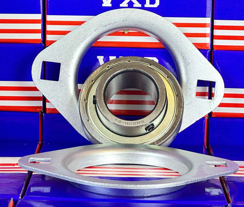 SBPFL208-24 Pressed Steel Bearing 2-Bolt 1-1/2" Flanged Mounted - Buy Bearings online - Fast US Shipping