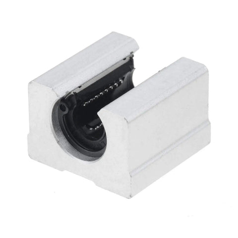 4 Pack SBR16UU Linear Ball Bearing Slide Blocks For SBR16 Rails 16mm Inner Diameter Aluminum Alloy Housing With Steel Bearings
