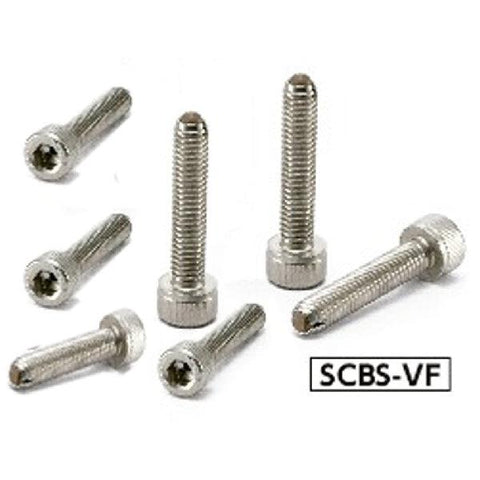 SCBS-M5-12-VF NBK Clamping Cap Vacuum Vented Screws with flat ball for Vacuum Devices Made in Japan - VXB Ball Bearings