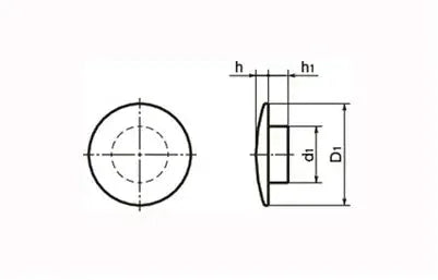 SCC-4 NBK Cover Caps for Socket Head Cap Screws - Made in Japan - Pack of 20