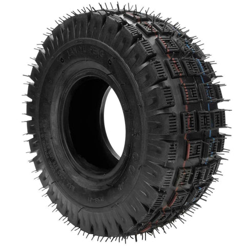 Knobby tread tire for 3.00-4 260 x 85 10x3 9x3.50-4 Tires Knobby Tread+Tube with TR87 Bent Angled Valve Stem Replacement