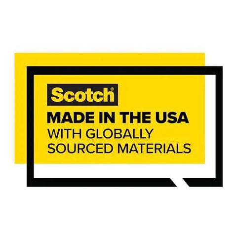 Scotch Heavy Duty Packing Tape Clear 1.88 In X 22.2 Yd With Dispenser 6 Roll Pack banner, "Made in the USA with globally sourced materials"