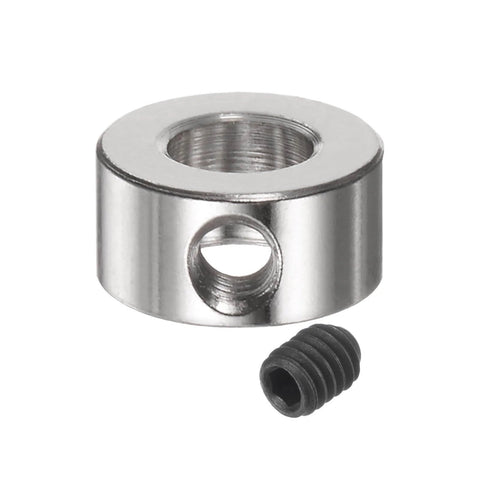 10pcs Set Screw Collars 4.05mm Bore Shaft Collars, 9mm OD, 5mm Width, Landing Gear Stopper Wheel Collar, close-up view