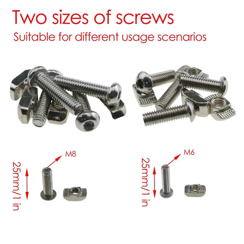 Industrial Pull Handle 120mm For 3030 And 4040 Aluminum Extrusions With M6 And M8 Screws And Nuts Universal Kit Extra Hardware