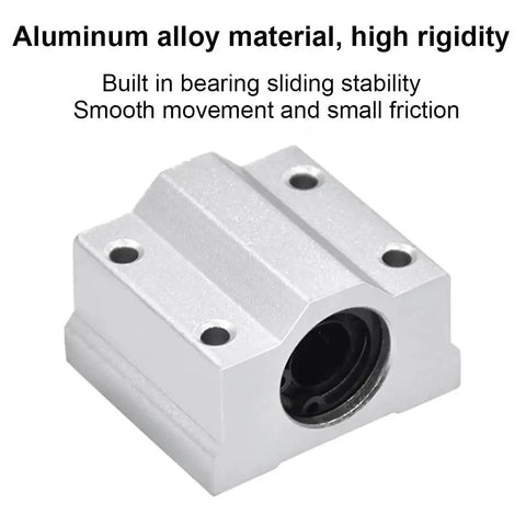 SCS20UU 20mm Linear Bearing Slide Block Set For CNC Machines And 3D Printers Aluminum Pillow Block Closed Linear Bearing Low Friction