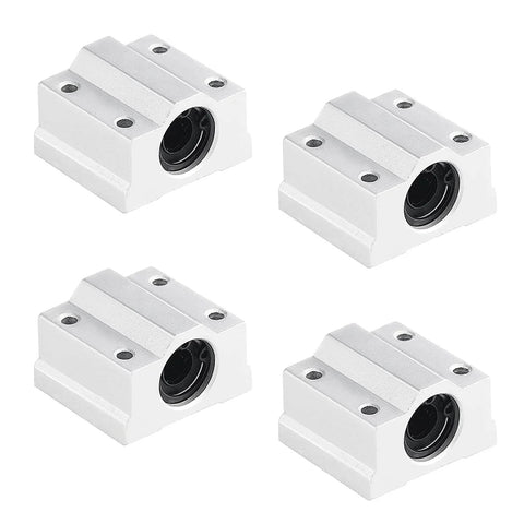 SCS8UU bearings from 16 Piece 150mm Linear Motion Set with 8mm rods, lead screw, SK8 supports, and other components for CNC machines