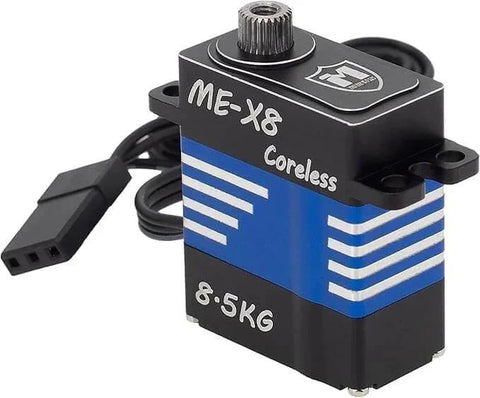 High Torque 8.5KG SCX24 Servo with Mount and Servo Horn for SCX24 1/24 RC Crawler Upgrades Parts (8.5KG) in black and blue